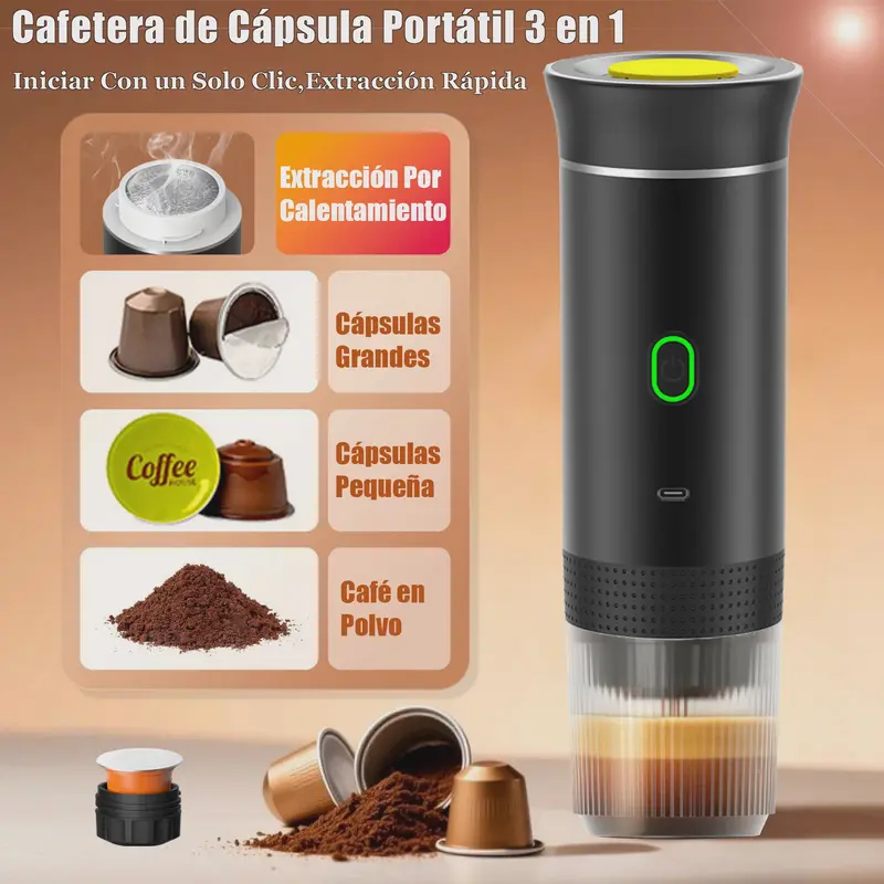 3-in-1 Draagbare Koffiemachine