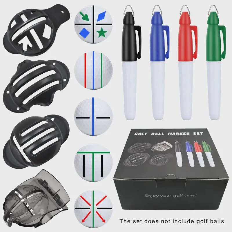 8-delige Golf Bal Lijn Marker Set