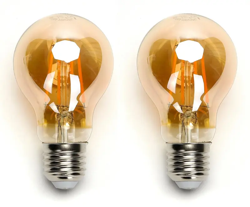 Aigostar LED lamp E27 - Sfeervolle amber gloed - 8W 2200K