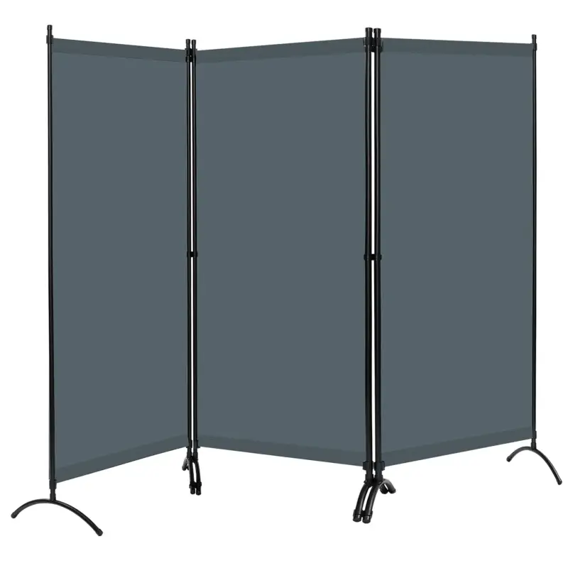 BukkitBow Flexibel Kamerscherm - Ruimteverdeling en Privacy - Polyester & Staal