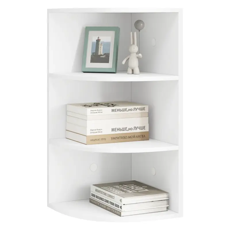 BukkitBow Hangende Hoekkast - Ruimtebesparend Design - Wit