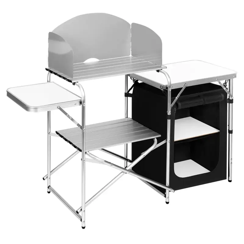 BukkitBow Multifunctionele Campingkeuken - Compact & Opvouwbaar - 60kg Draagcapaciteit