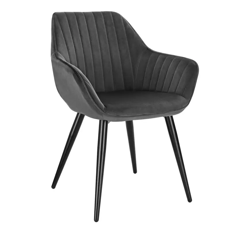 Comnox - BukkitBow Eetkamerstoel - Ergonomisch Comfort - Metaal & Fluweel