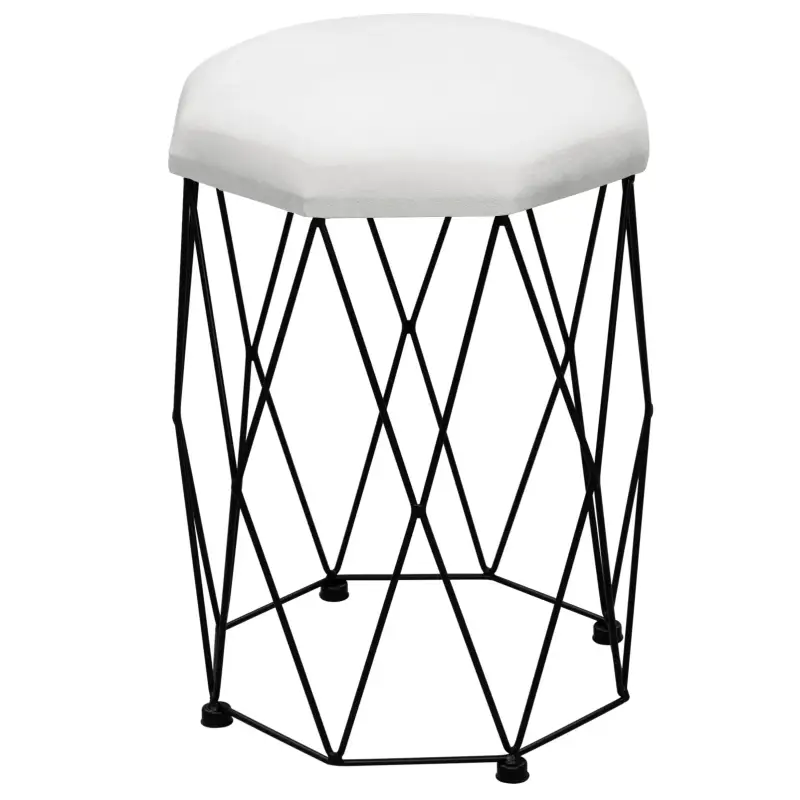 Comnox - BukkitBow Kapkruk - Modern Design met Fluweel - Wit/Zwart