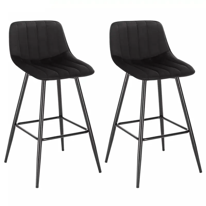 Comnox - BukkitBow Set Barkrukken - Ergonomisch Comfort - Fluweel & Metaal