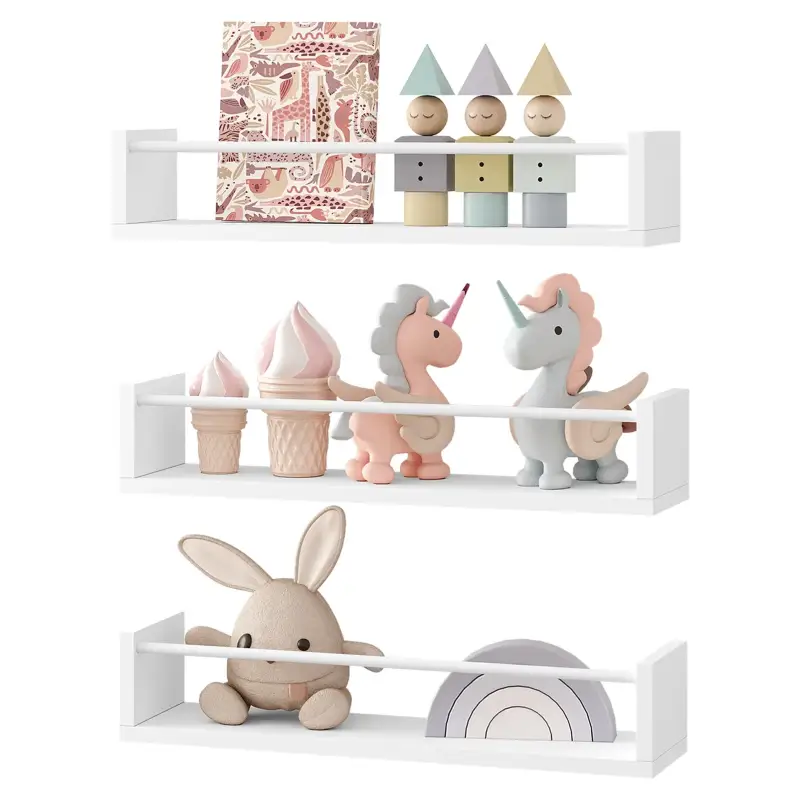 Comnox - BukkitBow Wandplanken - Creëer extra opbergruimte - 3 Stuks Wit
