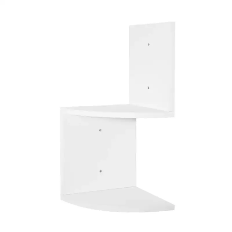 Comnox - BukkitBow Zigzag Hoekkast - Optimale Ruimtebenutting - Wit