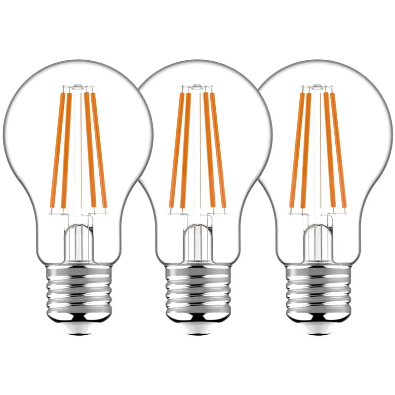 Comnox - E27 LED Filament Lampen - Klassiek Design - 3-pack Warm Wit