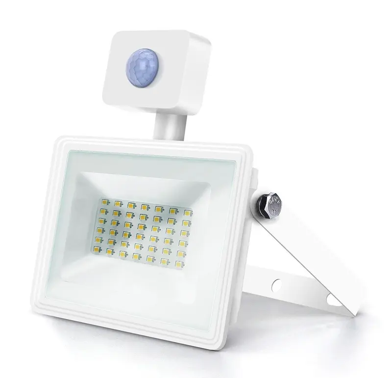 Comnox LED buitenlamp wit - Efficiënte bewegingsdetectie - 30W schijnwerper 4000K