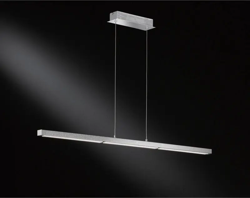 Comnox - LED Hanglamp Linear - Dimbaar in 3 stappen - Chroom