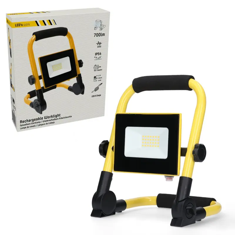 Comnox - LED's Work Bouwlamp 700 - Inklapbaar & Draadloos - IP54