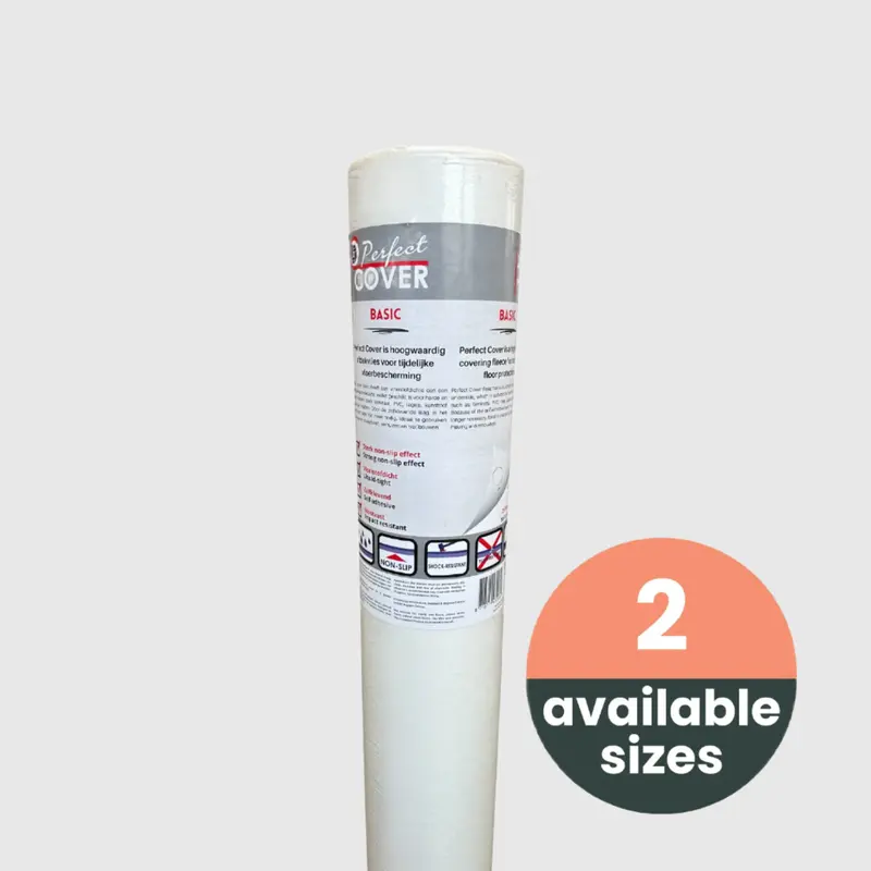 Comnox - Perfect Cover Basic - Zelfklevend afdekvlies met extra grip - Wit PVC