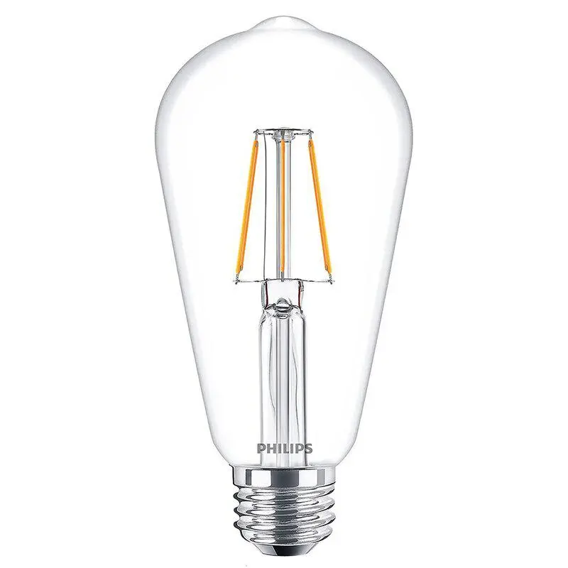 Comnox - Philips E27 LED Filamentlamp - Warm wit licht - 4W
