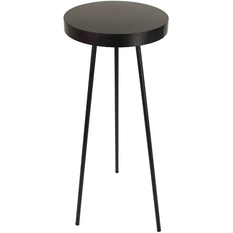 Comnox - Round Table - Compact en modern design - Zwart metaal