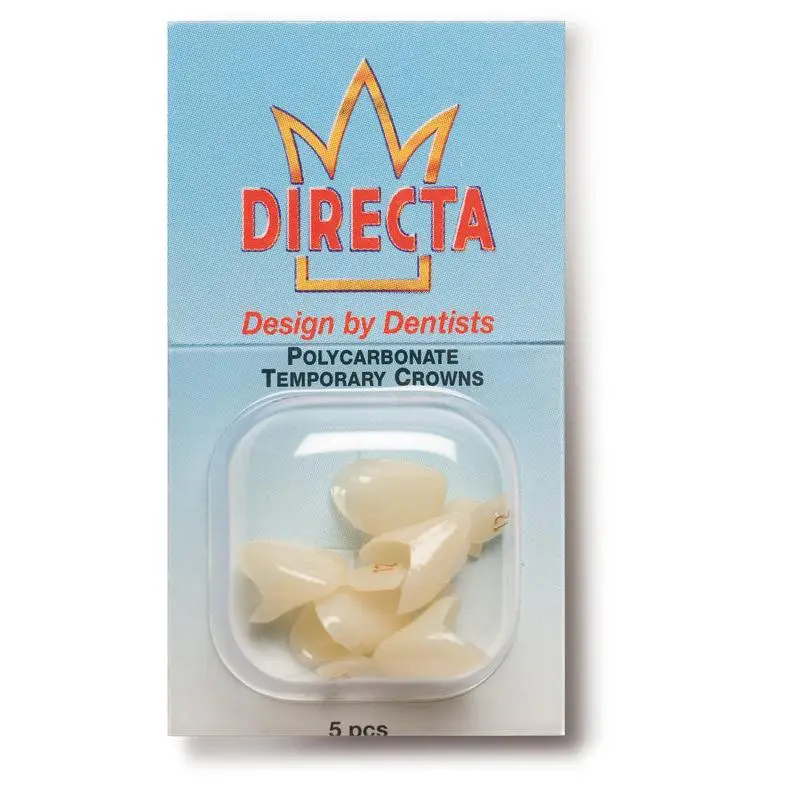 Directa Polycarbonate Trans. Kronen Cuspids - Div. Maten (5 st.)