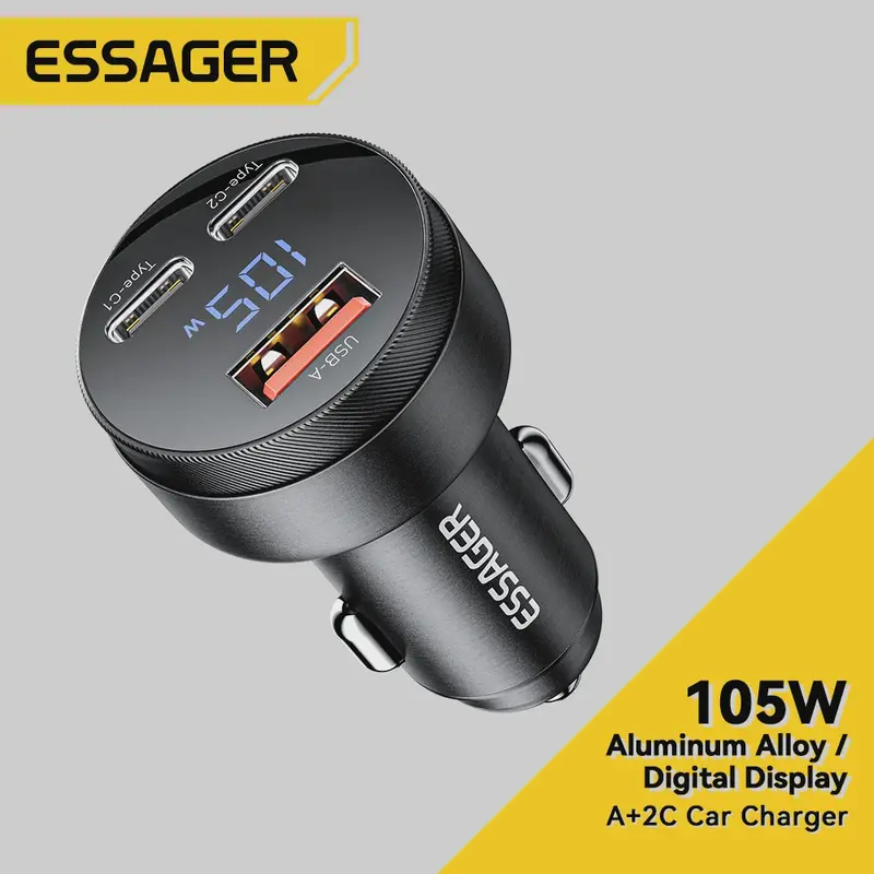 Essager 105W Auto Oplader