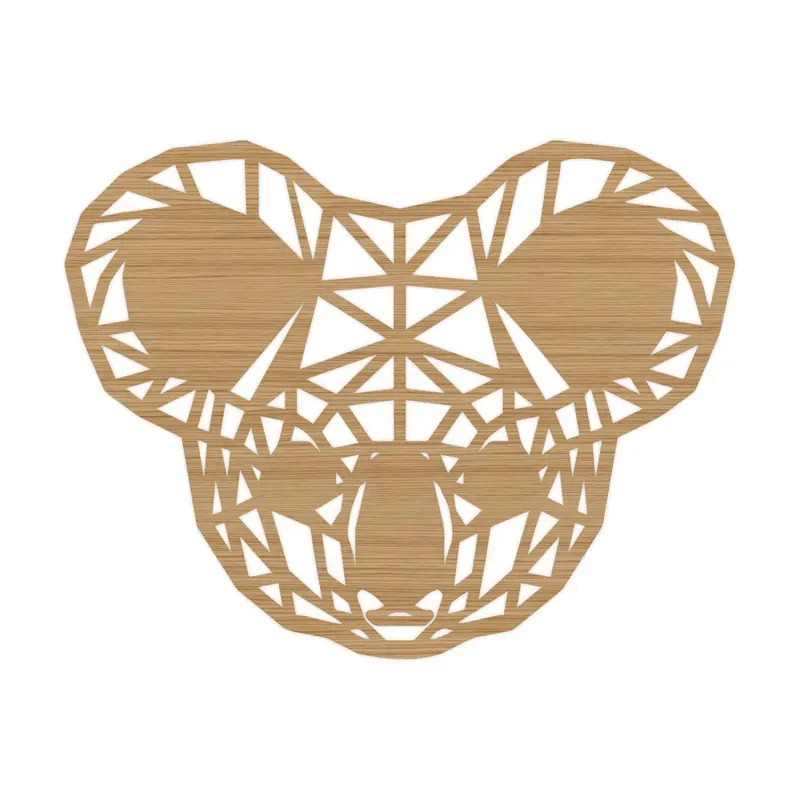 Geometrische Dieren Koala Bamboe