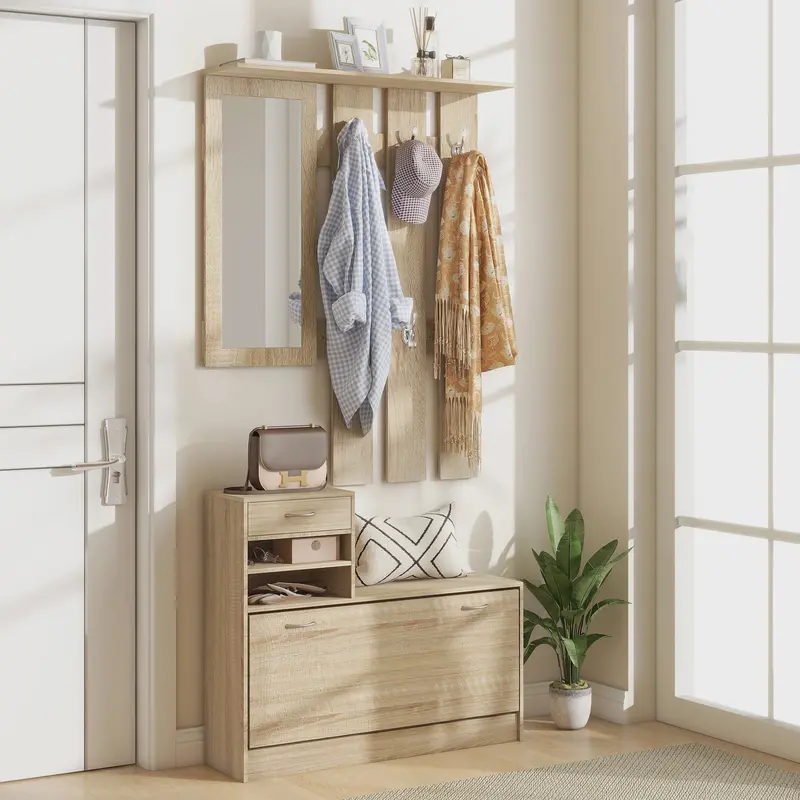 HOMCOM 3-in-1 Entree Meubelset