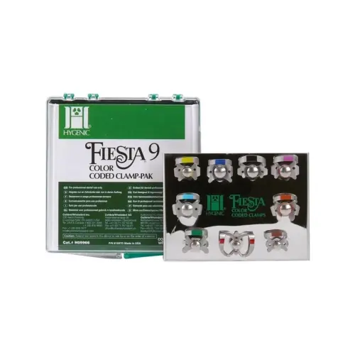 Hygenic Fiesta® 9 Color-Coded Winged Cofferdamklemmen Set (9 st.)