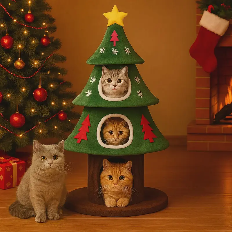 Kerstboom Kattenkrabpaal