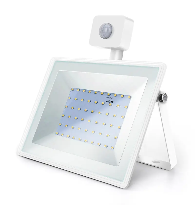 LED-schijnwerper met IR-sensor – 50 W – 6400 K – IP65 – wit