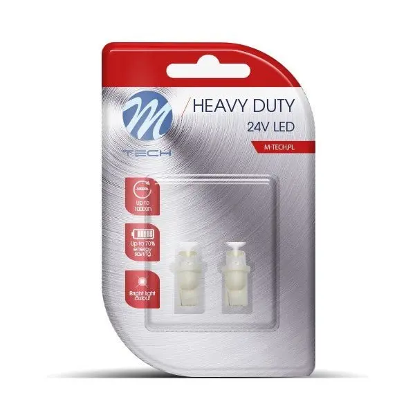 M-TECH-PL W5W autolamp - Efficiënte witte LED verlichting - 24V DC