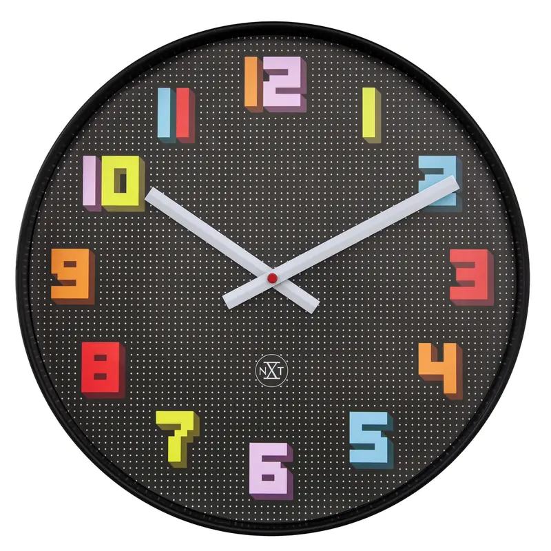 NeXtime 'Game' Wandklok - Retro 8-bit Design - 35cm