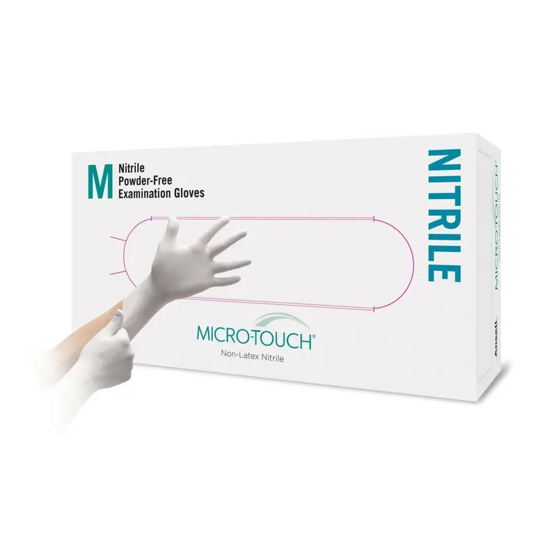 Nitrile handschoenen - Micro-Touch® - Poedervrij Wit - (150 st.)