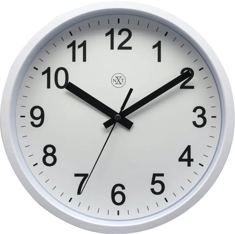 nXt Robust Wandklok - Stille beweging - 25,5 cm