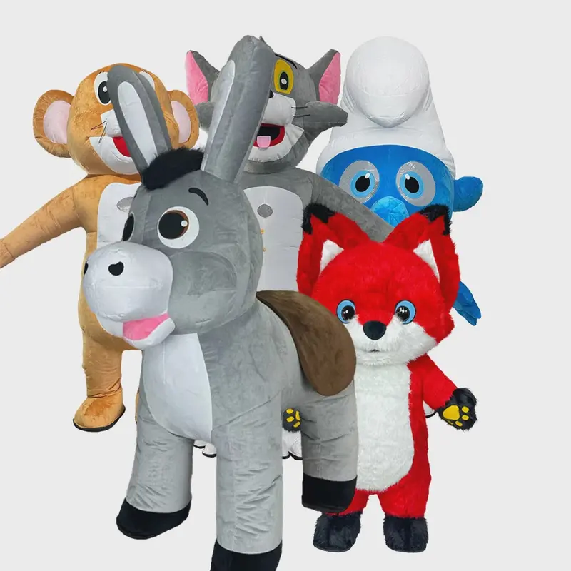Opblaasbaar Mascot Kostuum Set
