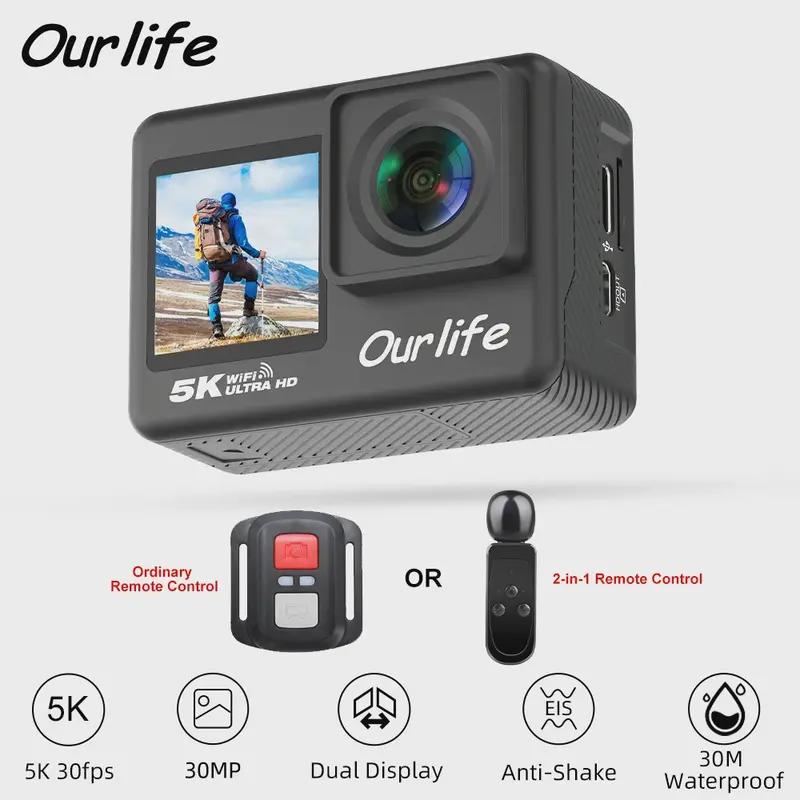Ourlife MTR60 Pro 5K Actiecamera