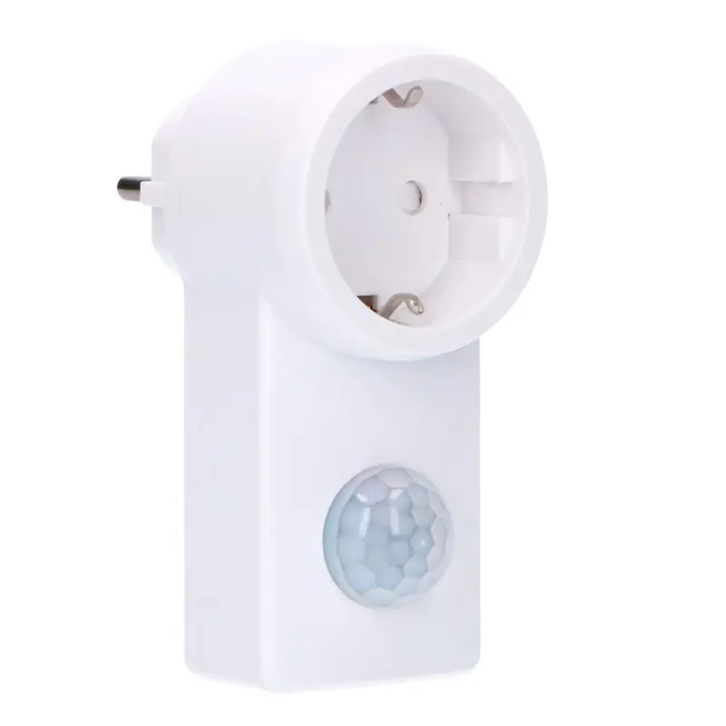 Plug-in bewegingssensor met stopcontact – bereik tot 10 m