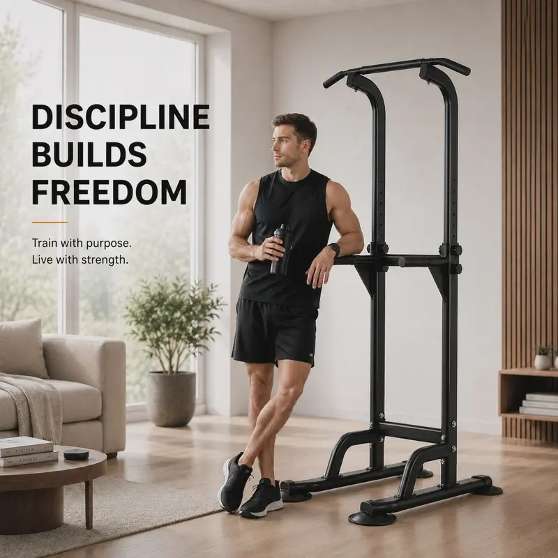 Power Tower Pull Up & Dip Station