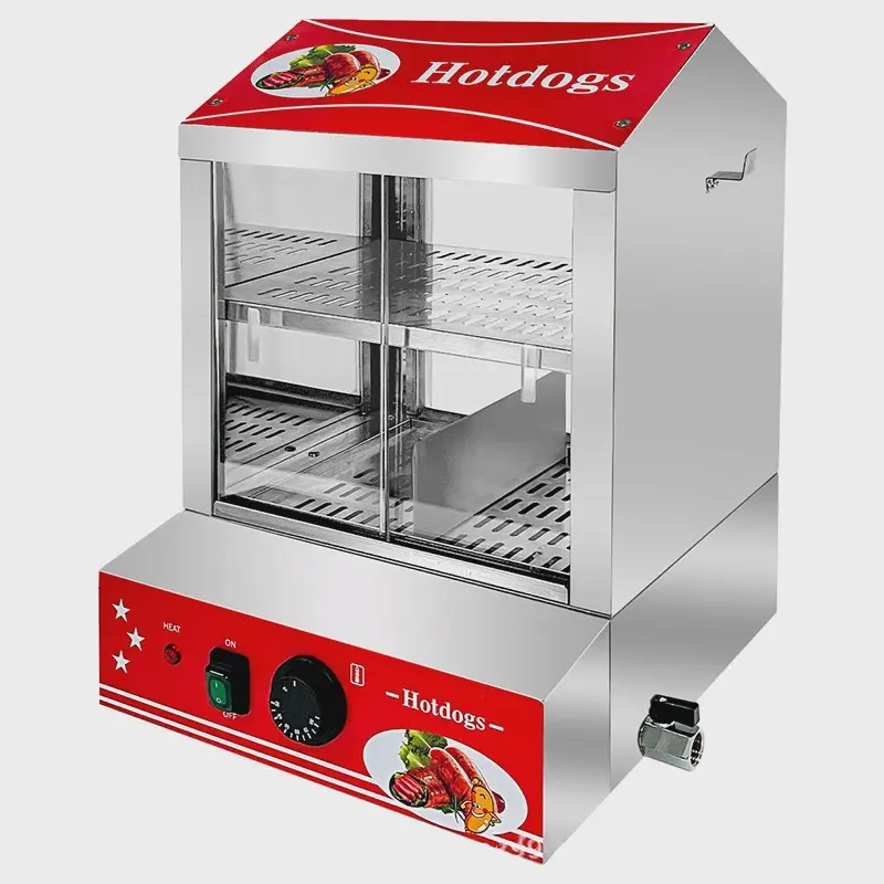 Professionele Hotdog Warmer & Vitrine - 27L - Temperatuurregeling