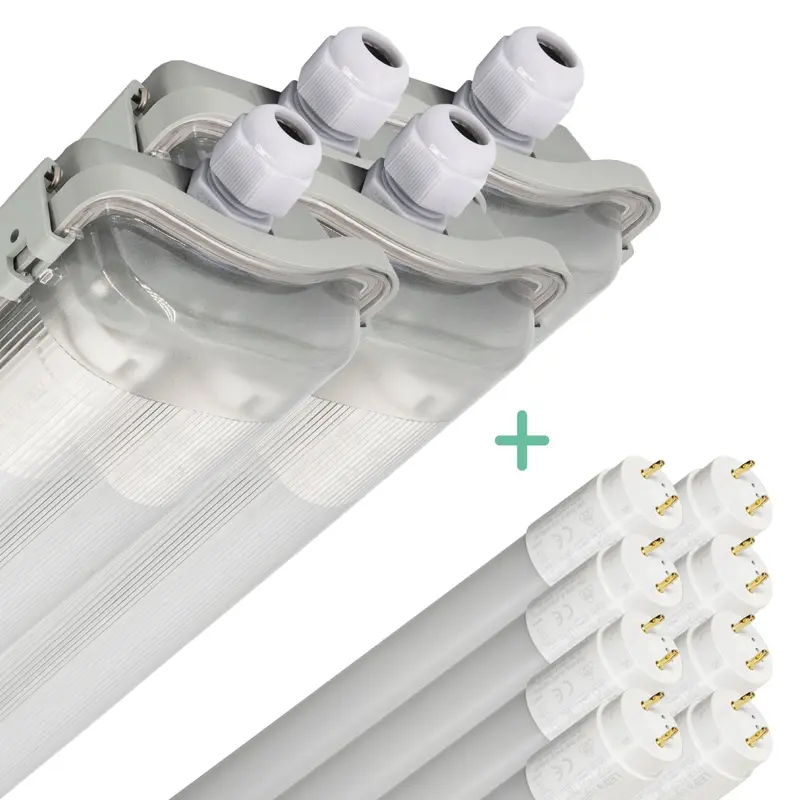 Proventa LED TL dubbel armaturen set – 4 stuks