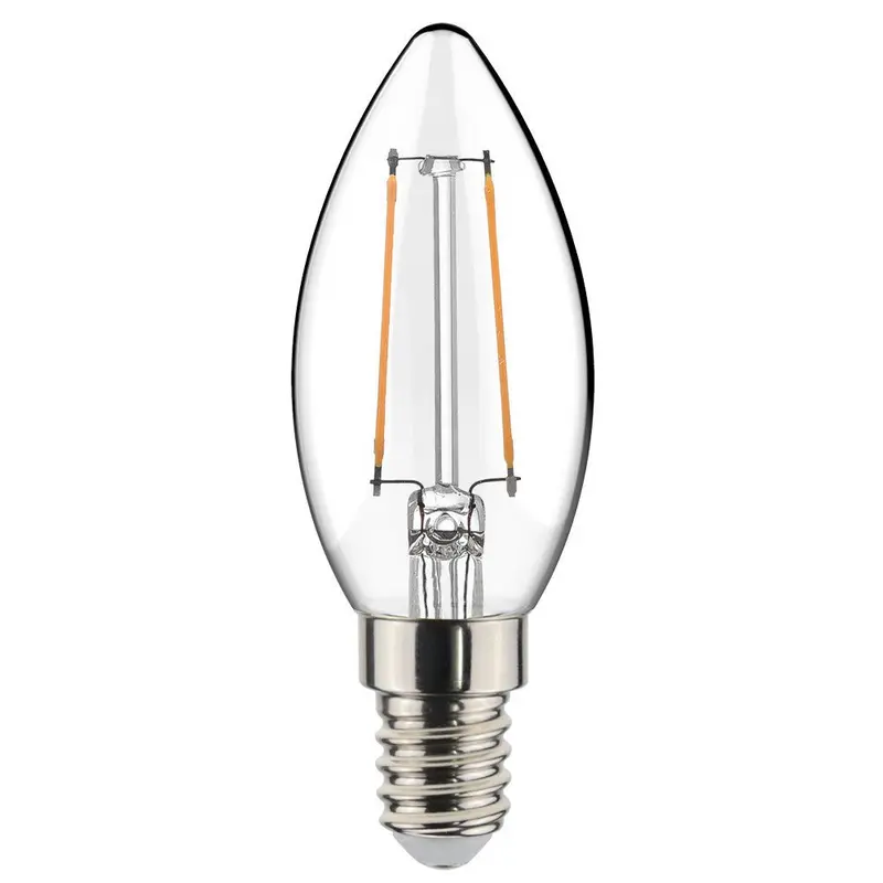 Proventa Longlife LED filament kaarslamp - Warm wit licht - E14 fitting