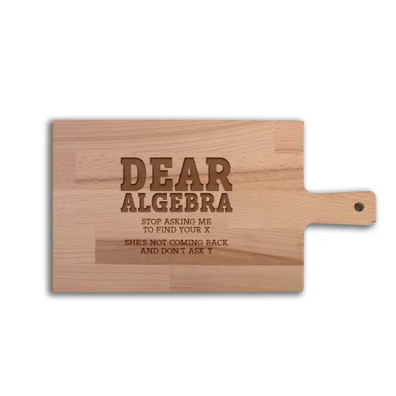 Serveerplank Wiskunde Dear Algebra