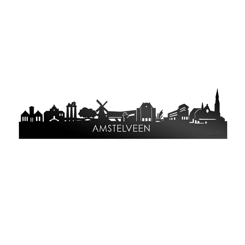 Skyline Amstelveen Zwart Glanzend