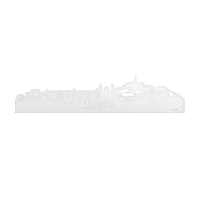 Skyline Bogotá Wit Glanzend