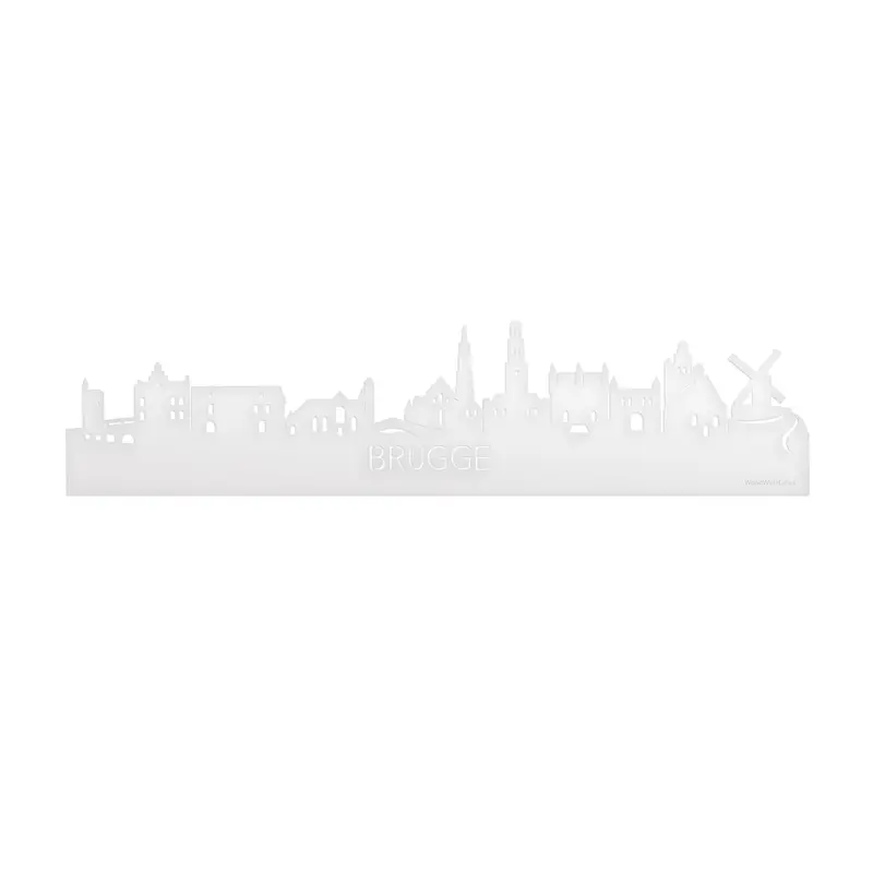 Skyline Brugge Wit Glanzend