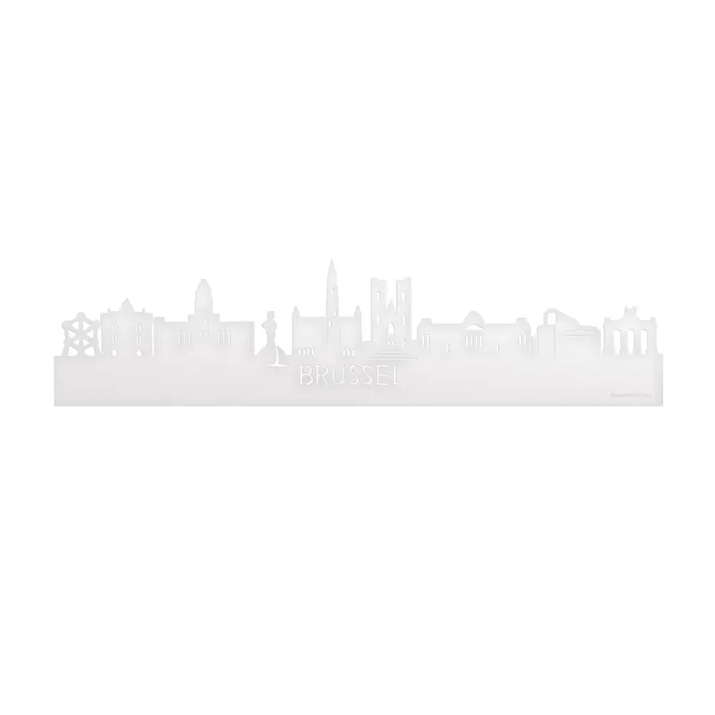 Skyline Brussel Wit Glanzend