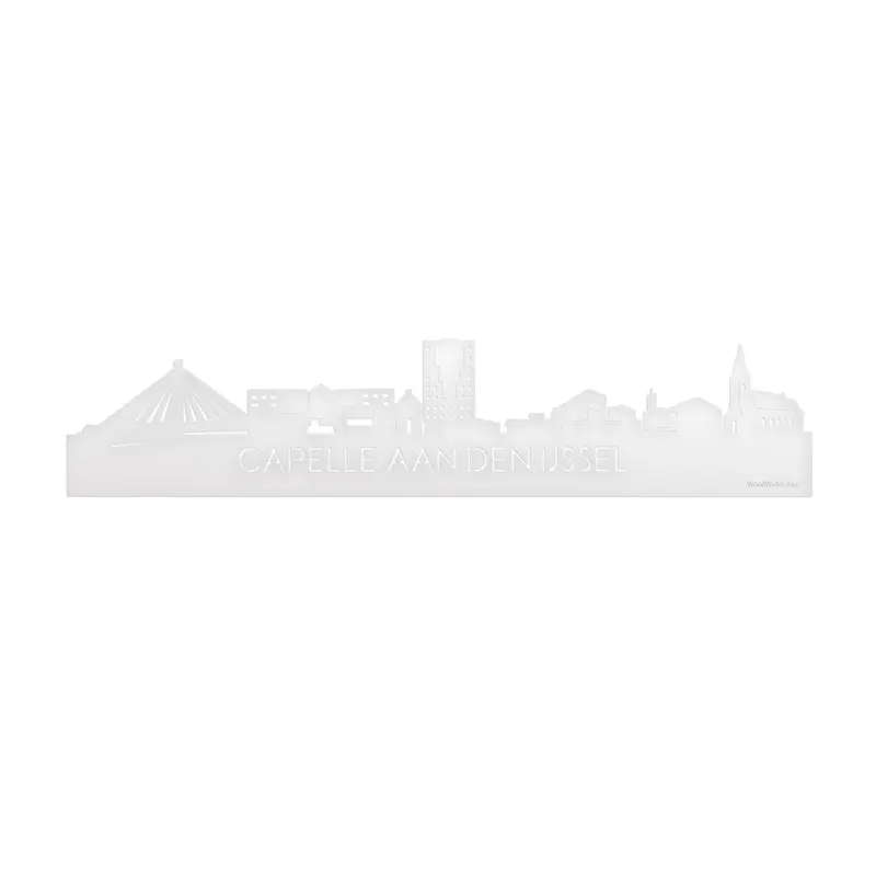 Skyline Capelle aan den IJssel Wit Glanzend