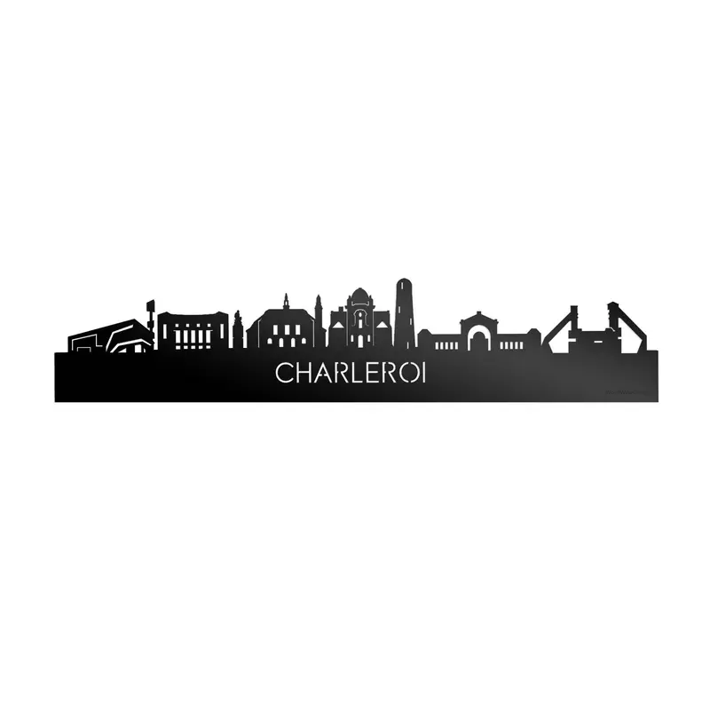 Skyline Charleroi Zwart Glanzend