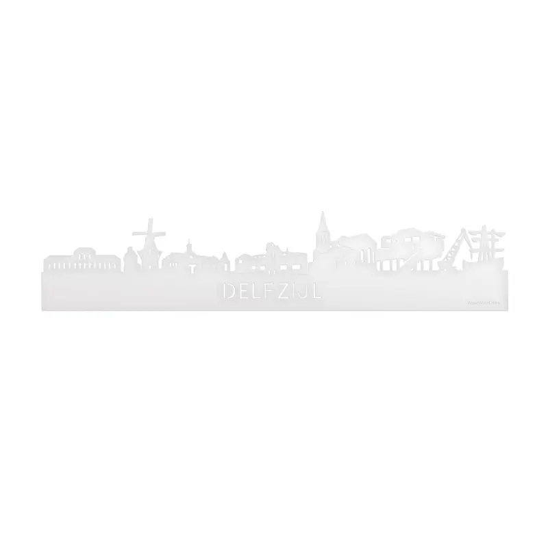 Skyline Delfzijl Wit Glanzend