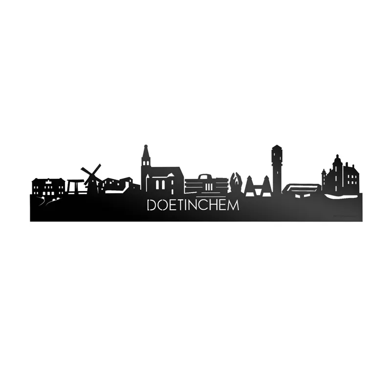 Skyline Doetinchem Zwart Glanzend