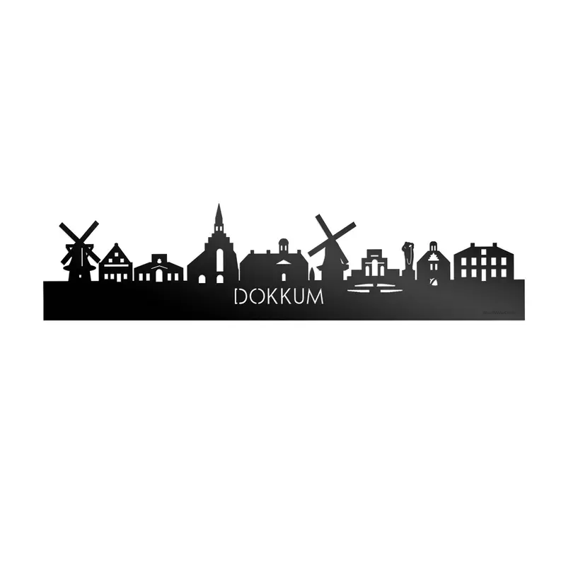 Skyline Dokkum Zwart Glanzend