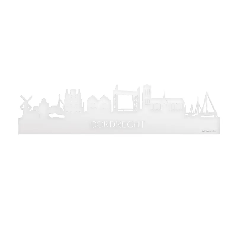 Skyline Dordrecht Wit Glanzend