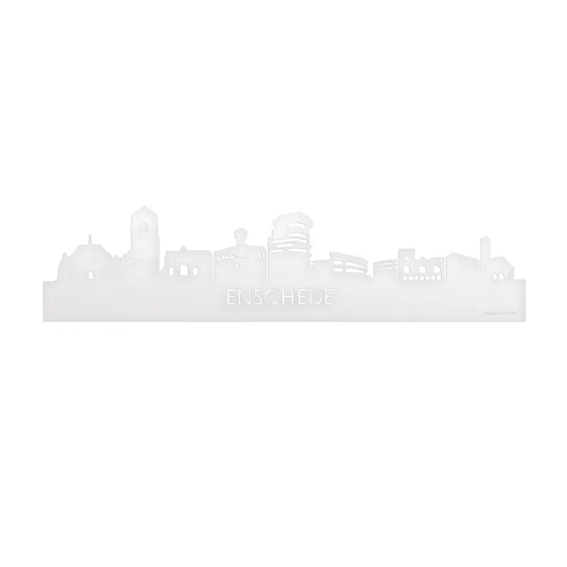 Skyline Enschede Wit Glanzend