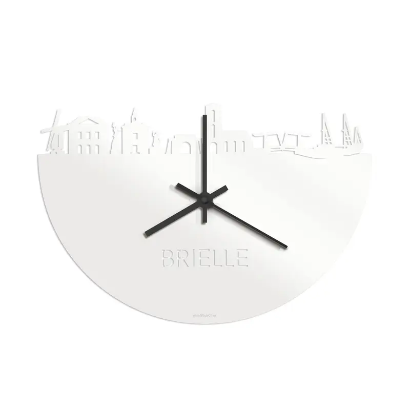 Skyline Klok Brielle Wit Glanzend