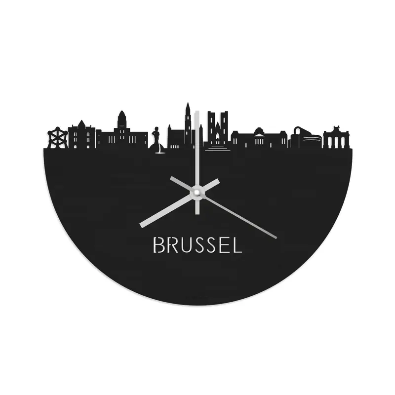 Skyline Klok Brussel Black